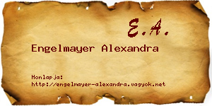 Engelmayer Alexandra névjegykártya